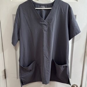 Jockey Men's Grey V-Neck Shirt